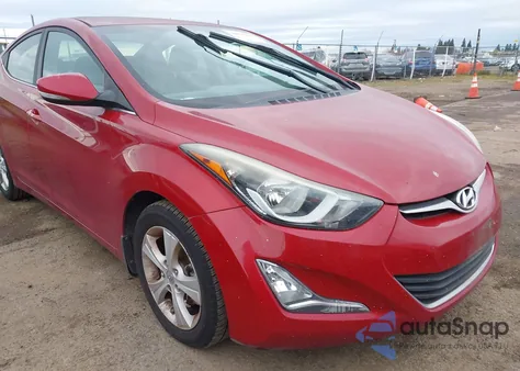2016 Hyundai Elantra Value Edition z USA, uszkodzony, nr VIN KMHDH4AE7GU584486